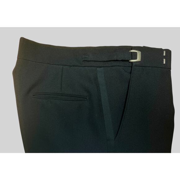 Vintage Raffinati Formal Black Tuxedo Pants Adjustable Waist 27-28-29 x 32" - Picture 3 of 4